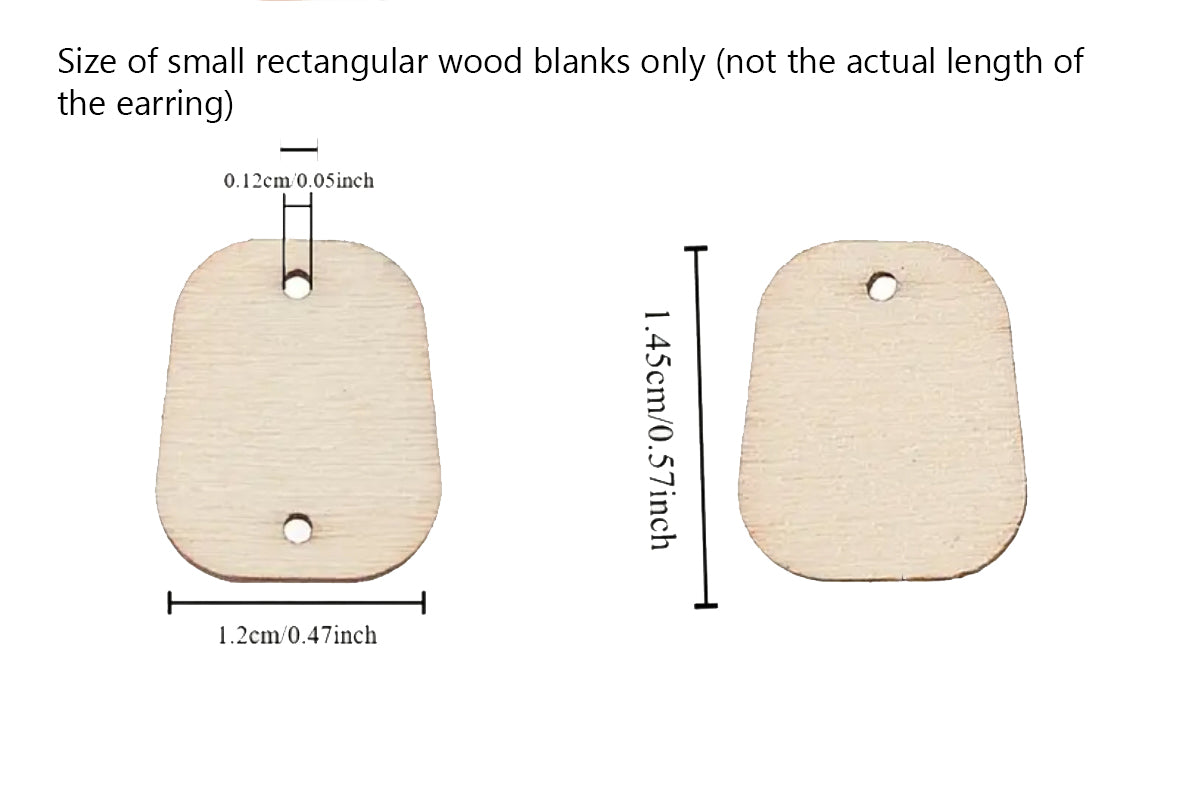 Checkered Blue and Silver Small Rectangular Earrings