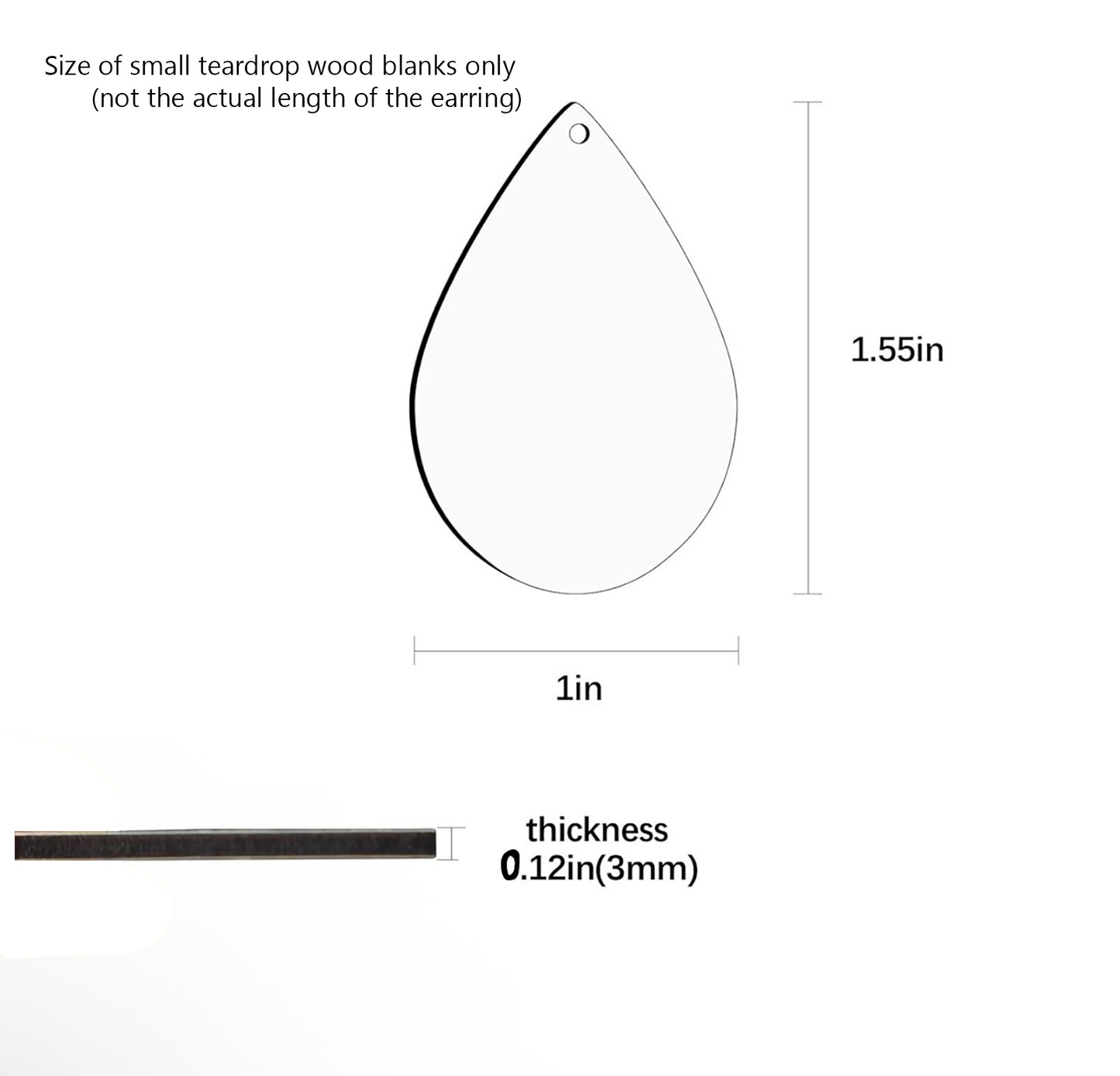 Green and Beige Botanical Small Teardrop Earrings