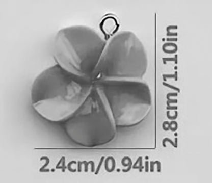 Purple Flower Earrings