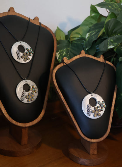 Botanical Silver Pendant Necklace