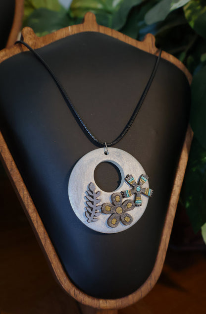 Botanical Silver Pendant Necklace