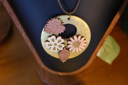 Botanical Gold Pendant Necklace