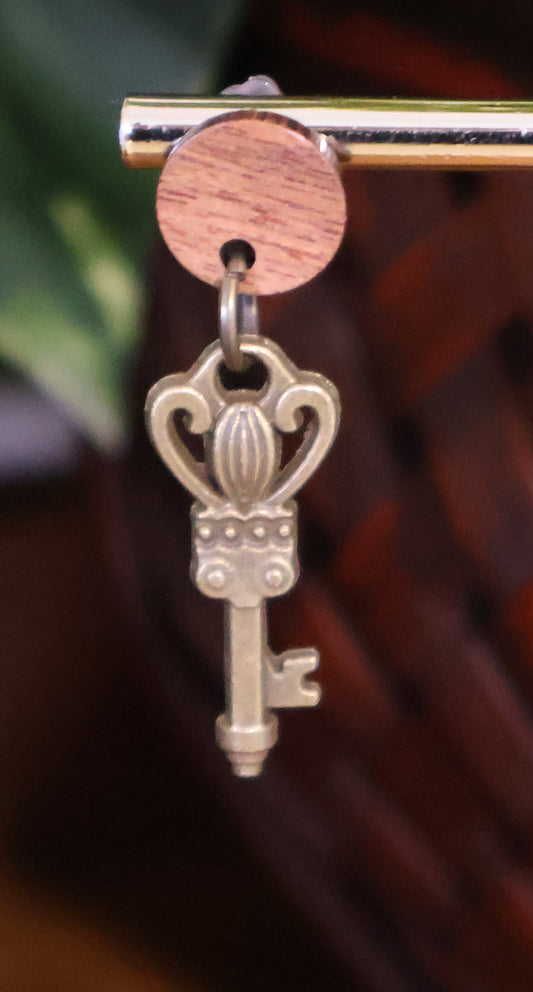 Small Key Earrings