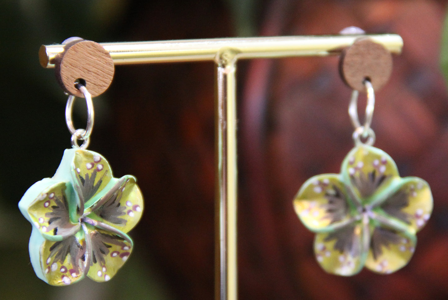 Gold Flower Earrings