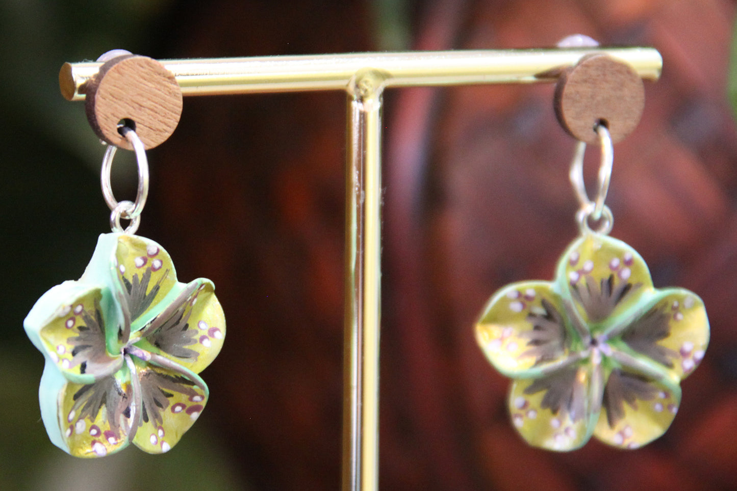 Gold Flower Earrings