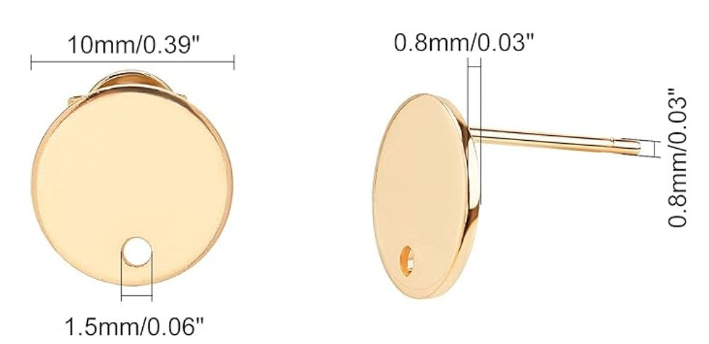 Small Orange Rust Resin Wood Earrings